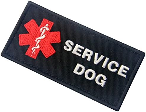 שירות כלב Acu ems חובש חובש חובש של אפודים/רתמות סמל סמל רקום וו אטב וכתם לולאה