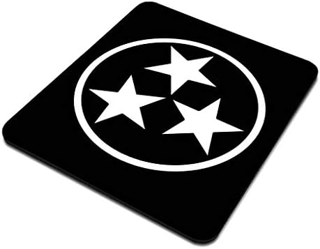 דגל טנסי דגל מבודד מתנדבים שחור טרי-כוכב עכבר עכבר גומי משחקי גומי משחקי עכבר מלבן עכבר מלבן למחשב נייד