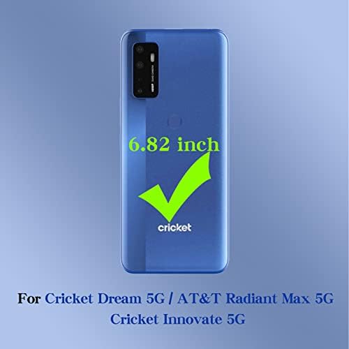 Kudini for Cricket Dream 5G/AT&T Radiant Max 5G/Cricket Innovate 5G לנשים גליטר קריסטל רך TPU יוקר