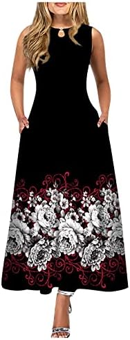 שמלות קיץ Zefotim לנשים 2023 שרוול קצר/שרוולים פרחוני V צוואר מידי שמלת שמלות מזדמנות שמלות זורמות