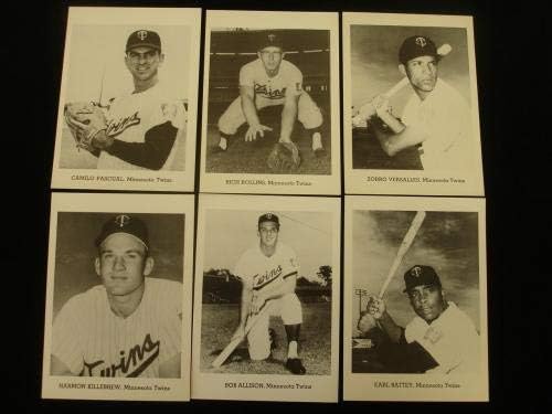 סט של 12 שנות ה -1960 ג'י פרסום 5 x 7 חבילת תמונות תאומים של מינסוטה - MLB לא חתום שונות