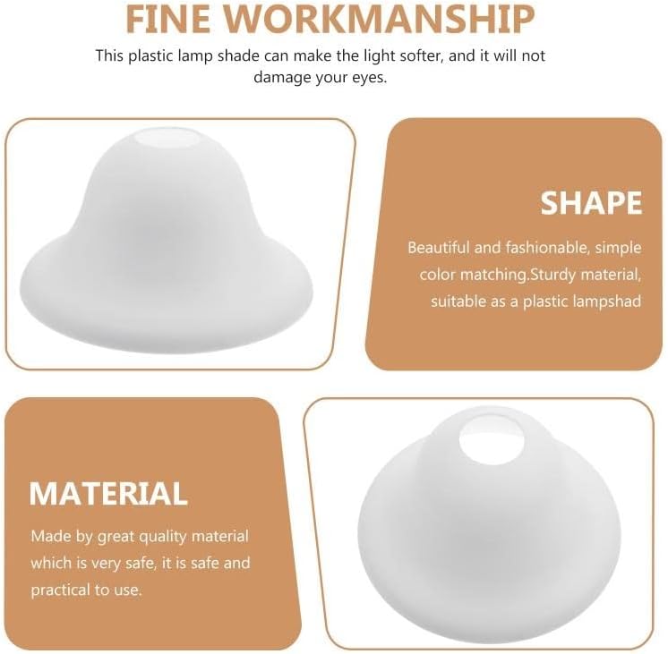 SJYDQ 2PCS כובע צורה עיצוב מלפך פלסטיק פשוט לעיצוב תאורה ביתית