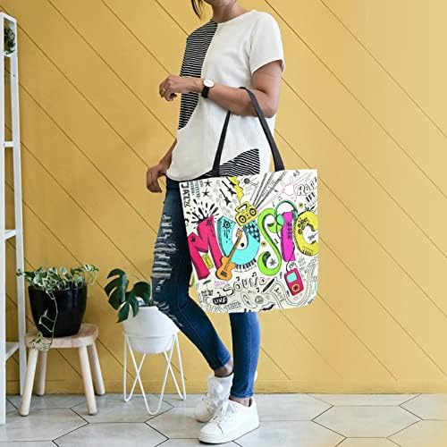Zzkko תיק מכולת כתף כתף מזדמן תיק ספר גדול לנשים למורים תיק כותנה קניות קניות תיק שימוש חוזר לשימוש חוזר