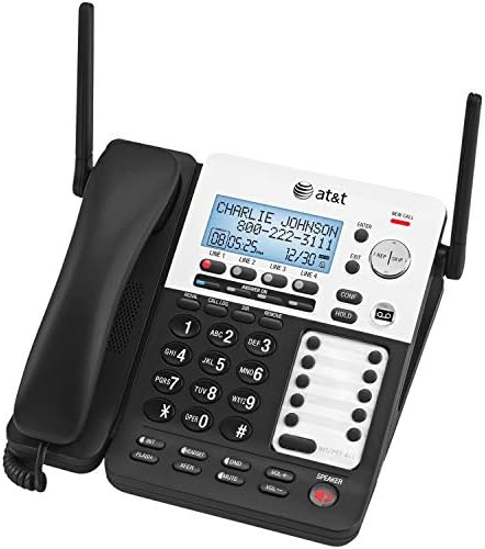 AT&T SB67138 SB67138 DECT 6.0 טלפון/מערכת מענה, 4 קו, 1 חוט/1 מכשיר אלחוטי