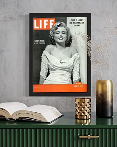 מסגרת תמונה מגזין Life Life Countryarthouse - שלמה עם אקריליק, גיבוי וחומרה - מציגה כל מגזין בגודל 10.5 x