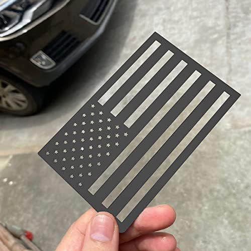 מדבקת מכונית דגל אמריקאית של קינגסאה 3D, מדבקה דגל אמריקאית 2 חבילות, 5 x 3 סמל פטריוטי מדבקות ארהב מדבקות לג'יפ,