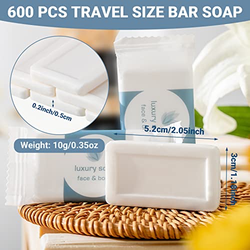 קקטיין 600 יחידות 2.05 על 1.18 אינץ ' מיני בר סבון סבון נסיעות בתפזורת עטוף בנפרד סבון יד בתפזורת