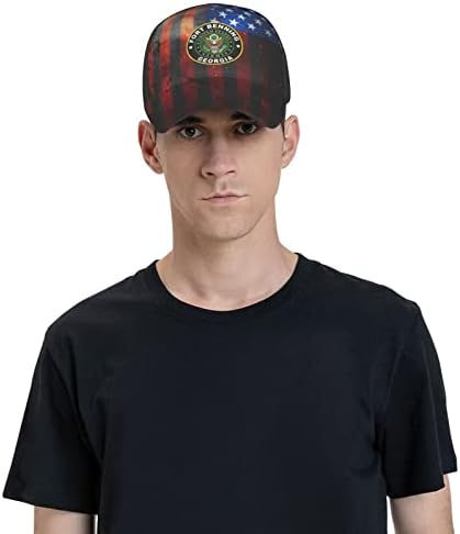 צבא ארהב פורט בנינג בסיס צבא כובע משאית ג'ורג'יה לגברים - כובע סנאפבק בייסבול בחוץ מתכוונן