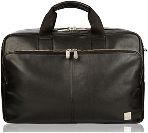 קנומו מזוודות ברומפטון קלאסית קלאסית עמסברי עור מלא מיקוד כפול קצר 15 שחור, גודל אחד