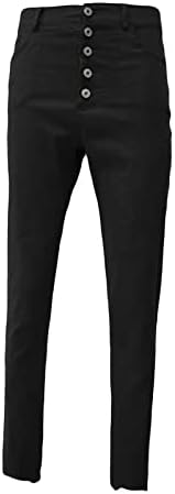 HDZWW חיצוני פלוס ג'ינס מחודדים בגודל נשות סולידי חורף חורפי חורף אלגנטיות Zipoff Bodycon עבות