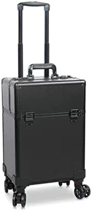 N/A Cosmetic Case רב שכבתי קעקוע בקיבולת גדולה מזוודה מתגלגלת קוסמטיקה קוסמטיקה מרובת פונקציה עגלה נסיעה