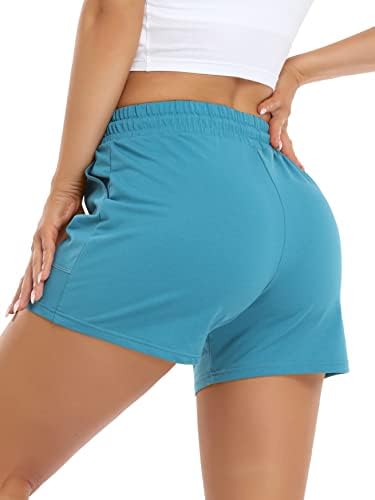 מכנסי זיעה של אטרקו לנשים עם כיסים מכנסיים קצרים מכנסיים קצרים