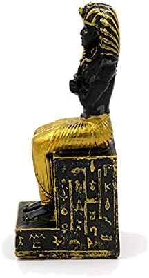 מצרים פסלי זוחלים קטן פרעה צלמית פיסול זהב אקווריום חממה דגי טנק קישוטי קישוט צב לטאה טנקים מצרי