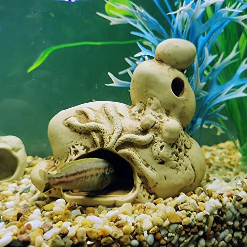 אלגי אקווריום קרמיקה קישוט אלמוגים, מערת רוק עבור ציקלידים, בטה דגי טנק