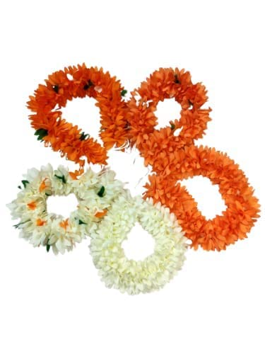 קליאני של מלאכותי פרח מאלה-חבילה של 5-ריקוד אביזרי - מלאכותי זר פרח יהודה ג ' רה שיער לחמניית אבזר עבור נשים