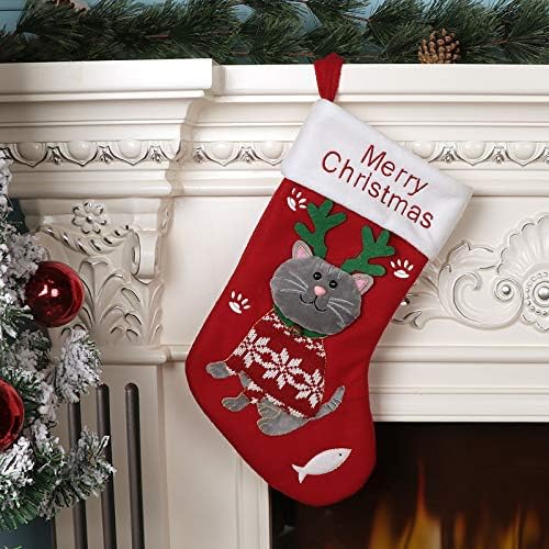 עיצוב חג המולד מתנה לשקית שלג גרביים עיצוב בית עם גרב כלבלב קטי עיצוב בית קדמי קישוטי חג המולד