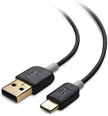ענייני כבלים 3-חבילות USB ל- USB C כבל טעינה עם טעינה מהירה של 3A בגובה 3.3 רגל שחור עבור Samsung