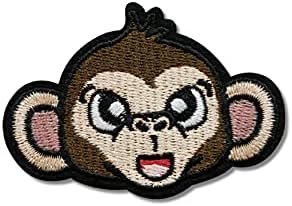 Hinihao 1 PC קוף קוף מדבקת בעלי חיים מקל על/ברזל על/תפור על אפליקציית תיקון לבגדים, תרמיל, פונקזים,