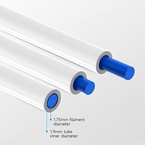 קריאליטי רשמי 3ד מדפסת אודן צינור 1 מ', 3ד מדפסת צינור טפלון אודן צינורות שדרוגים עבור 1.75