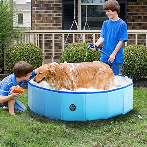 מתקפל כלב חתול חיות מחמד בריכת רחצה אמבטיה, קשה פלסטיק לילדים שכשוך בריכת רחצה אמבטיה עבור חיצוני,