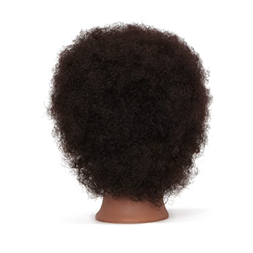 שיער אריג ראש בובת אפריקאי אמריקאי עם שיער טבעי לקוסמטיקה האפרו שיער גמד ראש לאימון סטיילינג קולעת משלוח