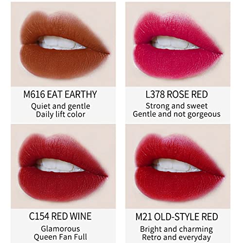 ליפ גלוס מאטס מאטס שפתון קטיפה אדום סין אדום שפתון 10 צבעים איפור מתאים לכל סוג עור צבע שינוי