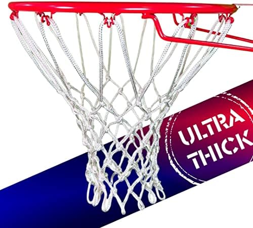 ספרופרו כדורסל נטו-מקצועי כדורסל נטו החלפת חיצוני 7.04 אונקיות עם 21 סנטימטרים עמיד 12 לולאות-כדורסל חישוק נטו