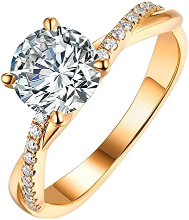 כפית תכשיטי טבעת כסףזהב טבעות גודל תכשיטי לבן ריינסטון 511 נשים 925 טבעת חתונה טבעות אלט טבעת סט