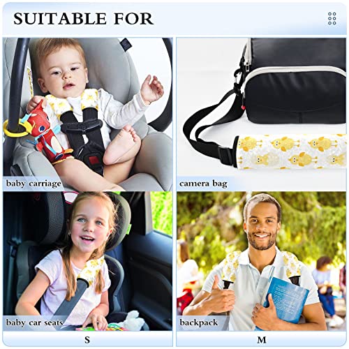 חגורת בטיחות תרנגולות מכסה 2 רצועת מושב מכונית מכסה כרית חגורת בטיחות רכה סופר למבוגרים בנות בנות תינוקות