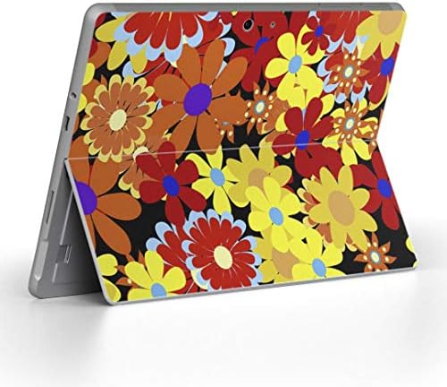כיסוי מדבקות של Igsticker עבור Microsoft Surface Go/Go 2 אולטרה דק מגן מדבקת גוף עורות 000704 פרח צבעוני