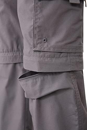 מחסן הרים ילדים פעילים להמרה מכנסי טיול רוכסן מכנסיים קצרים