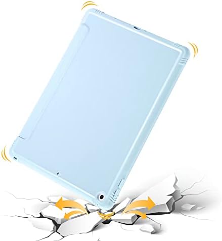 תואם למארז הדור החמישי של iPad Air, Slim Strime Trifold עבור iPad Air 5 מארז 10.9 אינץ '2022 TPU כיסוי