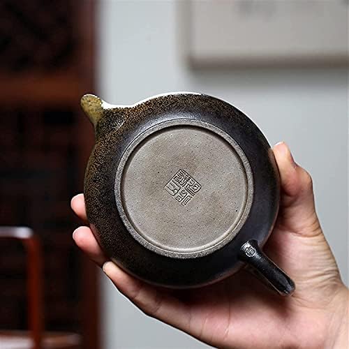 קומקום קומקום משרד 230 מל עפרות גולמיות בוץ שחור סיר תה מסורתי סיר סגול חרס קומקומי תה סט קומקום