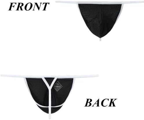 תחתונים של חוטיני גברים של Macober Bulge Sexy Bulge משפר כיס הכדור G-String עלים נמוכה t גב m l xl 2xl