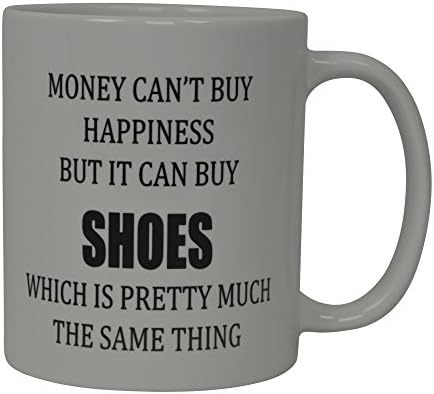 נוכלים נהר טקטי מצחיק קפה ספל כסף יכול לא לקנות אושר אבל זה יכול לקנות נעלי חידוש כוס מתנה בשבילה