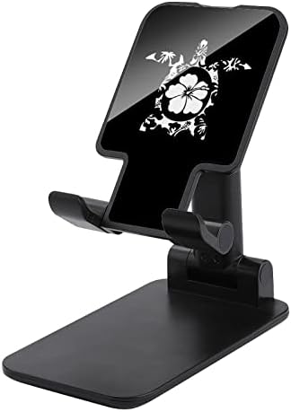 צב שבטי פרחי היביסקוס פרחי טלפון סלולרי מתקפל עומד עריסה מתכוונן מחזיק טלפון שולחן עבודה שולחן עבודה מתאים