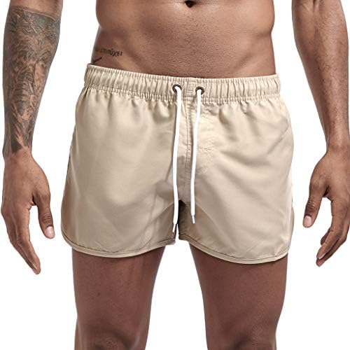 מכנסי גלישה לגברים של Wenkomg1 שחייה מהירה מכנסיים קצרים יבש מכנסי חוף הוואי קיץ אביב אביב בגדי
