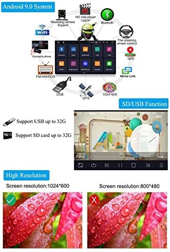 Xisedo Android 9.0 סטריאו לרכב 7 אינץ 'ב- Dash Quad Core Autoradio יחידת ראש רכב GPS ניווט עם נגן DVD