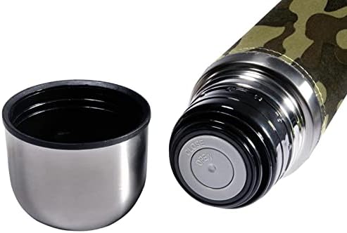 SDFSDFSD 17 גרם ואקום מבודד נירוסטה בקבוק מים ספורט קפה ספל ספל ספל עור אמיתי עטוף BPA בחינם, דפוס