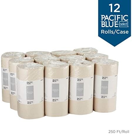 ג ' ורג ' יה-פסיפיק כחול בסיסי 2 - רובדי ממוחזר נייר מחורר רול מגבת על ידי רופא פרו; חום; 28290; 250 גיליונות