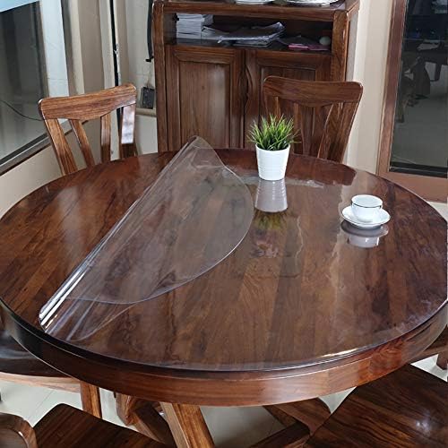 מגן על כיסוי שולחן PVC, רפידות שולחן ללא החלקה לשולחן פינת אוכל עגול כרית שולחן ויניל ללא ריח-A 1.0