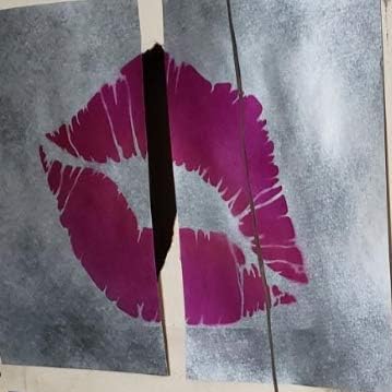 סטנסיל נשיקה של SMOCH - שפתיים DIY מעצבות את הוויניל הטוב ביותר שבלונות גדולות לציור על עץ, בד, קיר וכו