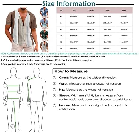 חולצות כפתור פלוס בגודל גודל לגברים עם כיס טה גרפי מצחיק של צביעת עניבה 2023 צמרות קיץ מזדמנים אלסטיים נינוחים