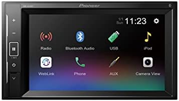 Pioneer DMH-A240BT Mechafree 6.2 אינץ 'נגן מולטימדיה מסך מגע עם שיקוף סמארטפון, Bluetooth, GEQ בן 13 להקות,