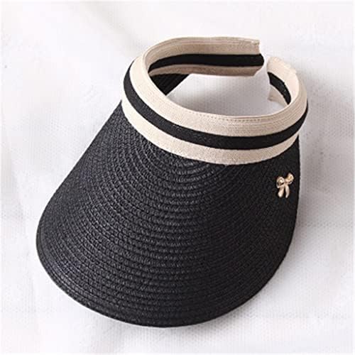 כובעי שמש לשמש של Czdyuf כובעי קש עוצר יד כובעי קיץ הורים-ילד כובע חוף עליון ריק