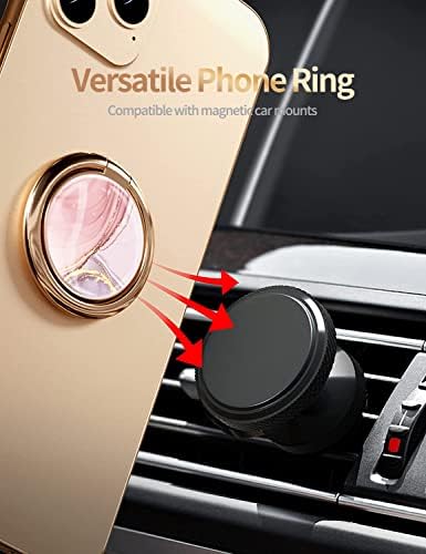 טלפון סלולרי טבעת סטנד אצבע מחזיק שיש גליטר אחיזה רגלית 360 סיבוב סיבוב מתכת טבעת אחיזה עבור מגנטי רכב הר