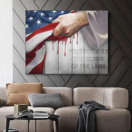 פוסטרים מגנים על סיפור הדם פוסטר אמריקאי דגל אמנות קיר בד קיר לסלון חדר שינה משרד עיצוב מטבח 8x10