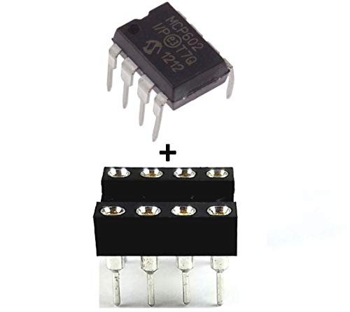 הנדסה משפטית Microchip MCP602-I/P MCP602 מגבר תפעולי כפול מגבר OP-AMP 2.8MHz 2.3V/US DIP-8 ושקעי