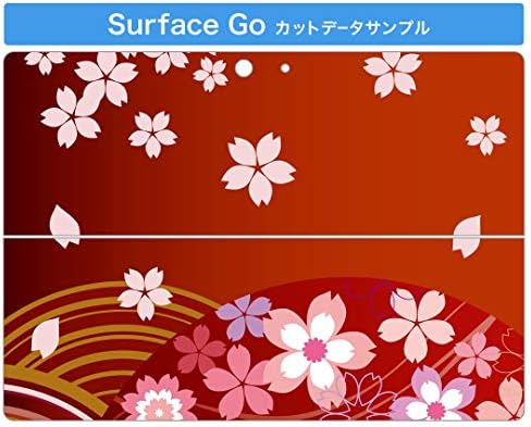 כיסוי מדבקות Igsticker עבור Microsoft Surface Go/Go 2 אולטרה דק מגן מדבקת גוף עורות 000081 פריחת דובדבן אדום דפוס