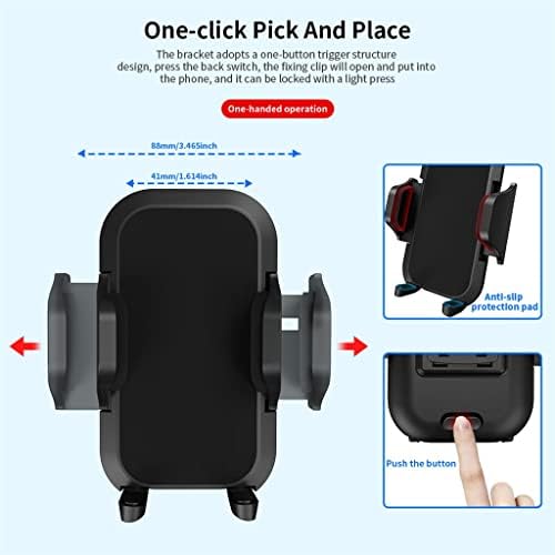 מחזיק טלפון לרכב נייד אוניברסלי לטלפון במחזיק רכב שמשה קדמית סלולר תמיכה בסמארטפון